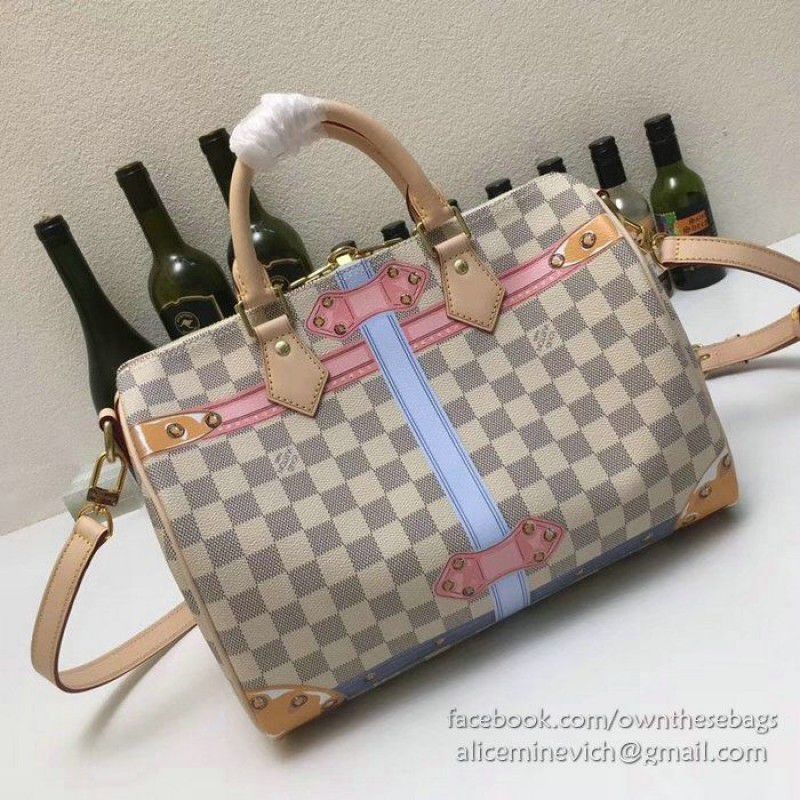 Speedy 30 Damier Azur Canvas N41063