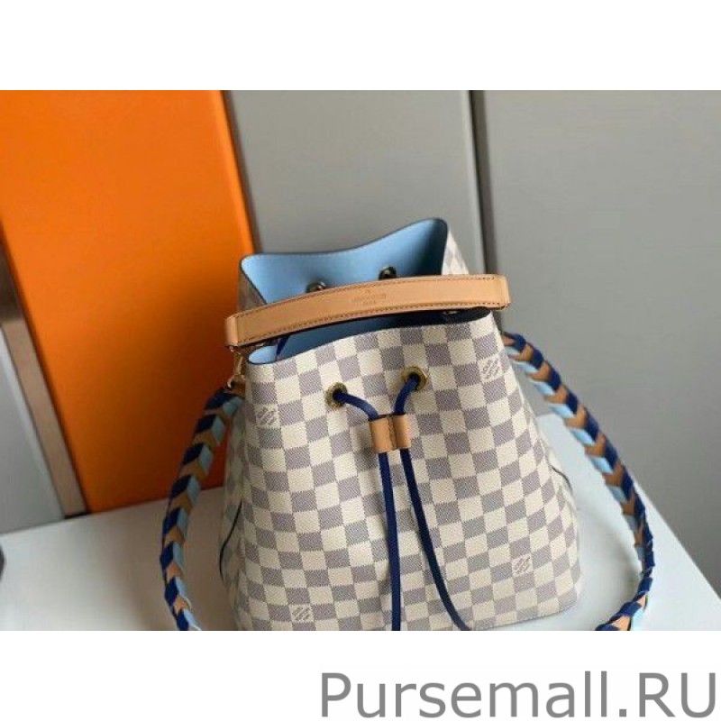 Damier Azur NeoNoe MM With Braided Strap N50042