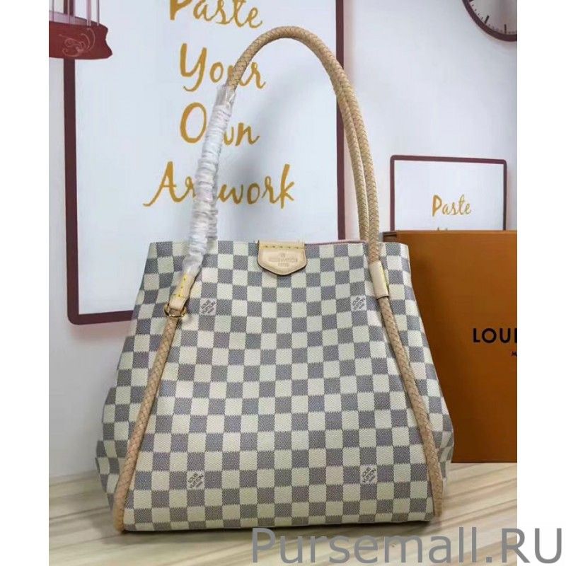 Propriano Tote Damier Azur N44027 White