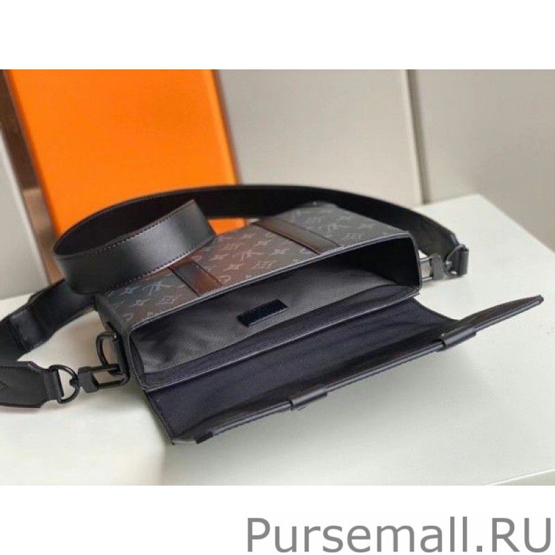 Trunk Messenger Bag Monogram Eclipse M45727