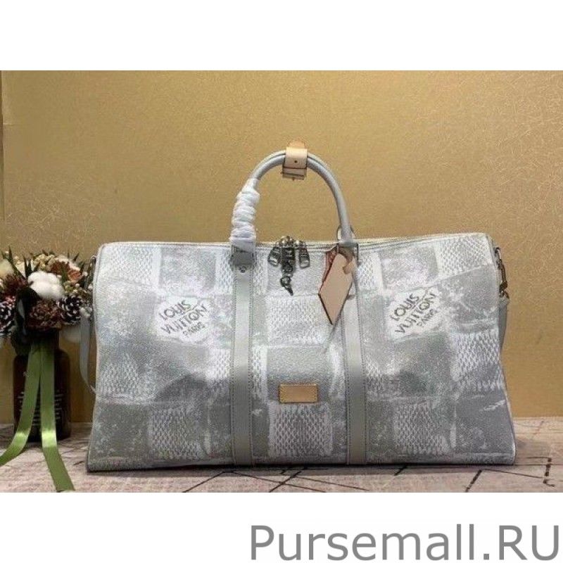 Keepall Bandouliere 50 Damier Salt N50069