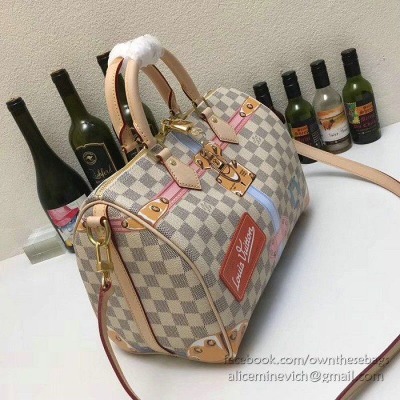 Speedy 30 Damier Azur Canvas N41063