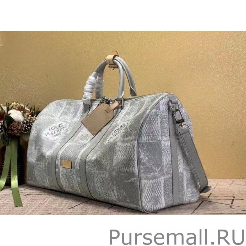 Keepall Bandouliere 50 Damier Salt N50069