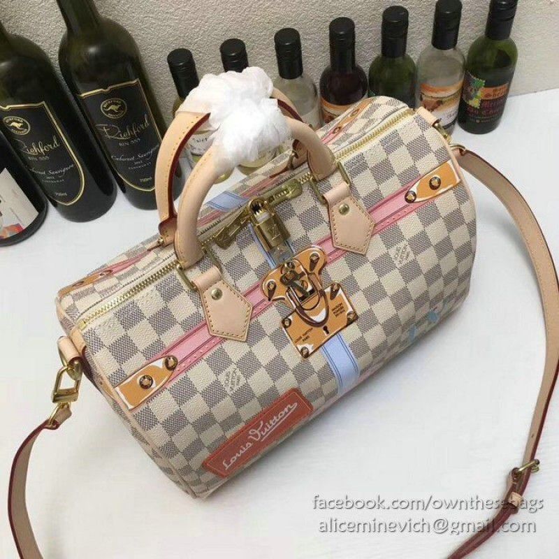 Speedy 30 Damier Azur Canvas N41063