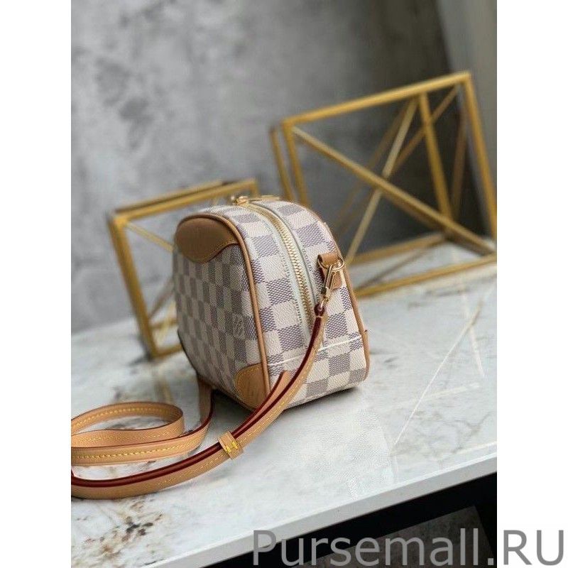 Mini Deauville Bag Damier Azur N50048