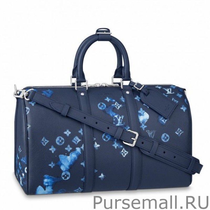 Keepall Bandouliere 40 Ink Watercolor M57845