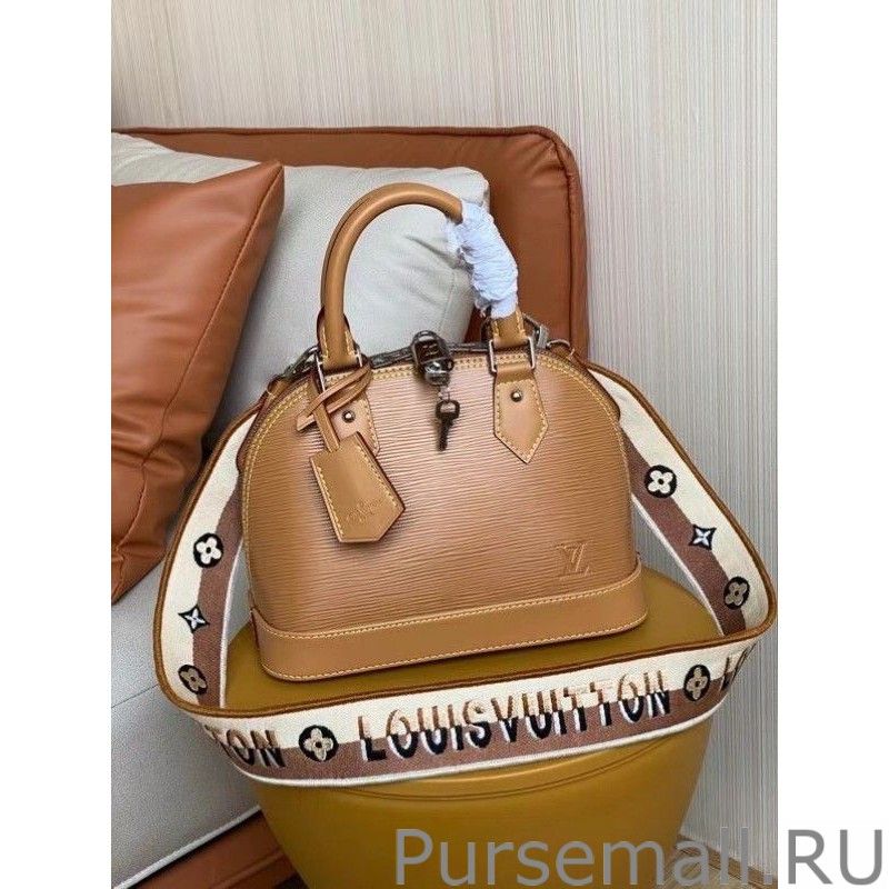 Epi Alma BB Bag With Jacquard Strap M57540