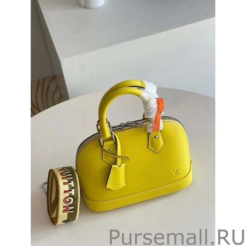 Epi Alma BB Bag With Jacquard Strap M57446