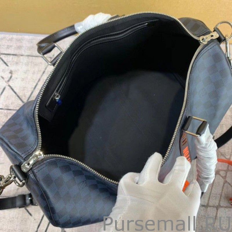 Keepall Bandouliere 45 Damier Cobalt Race N40166