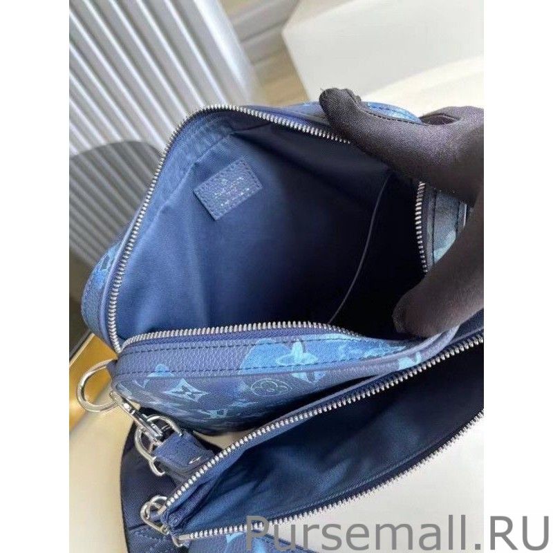 Trio Messenger Bag Ink Watercolor M57840