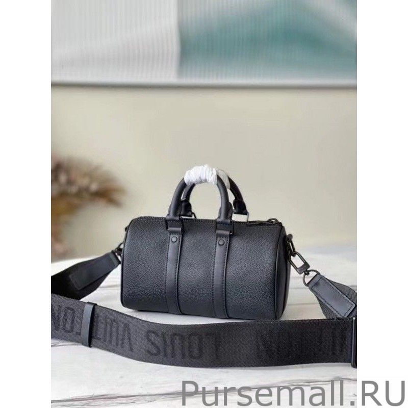 Keepall XS Bag Black Aerogram Leather M80950