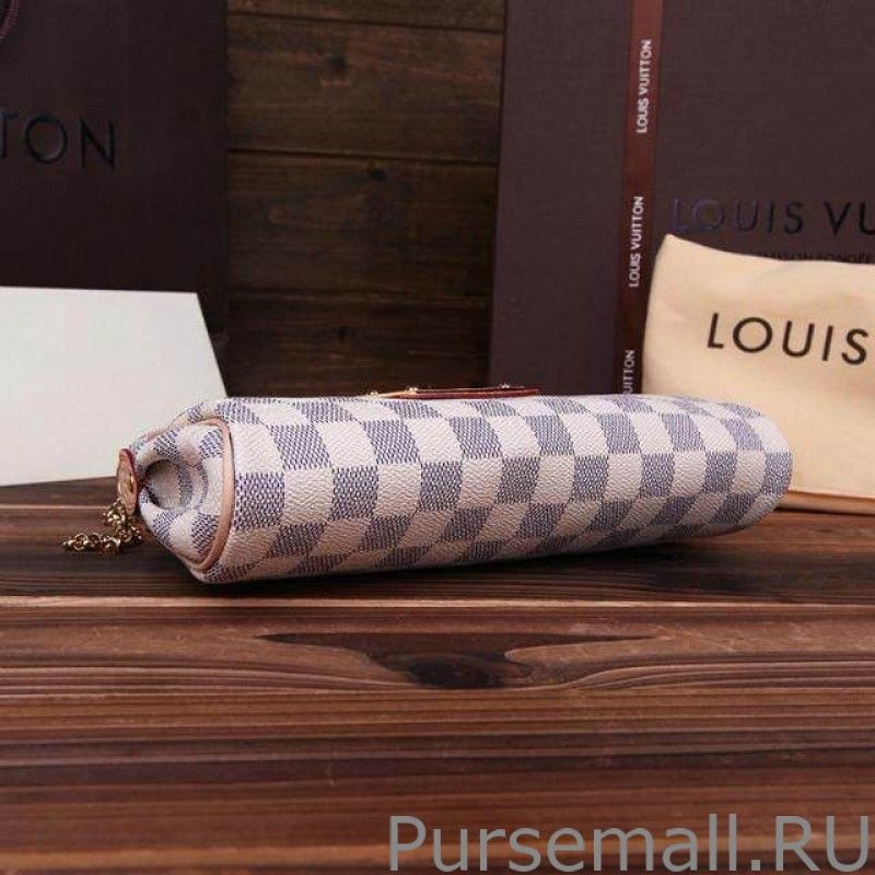Eva Clutch Damier Azur Canvas N55214