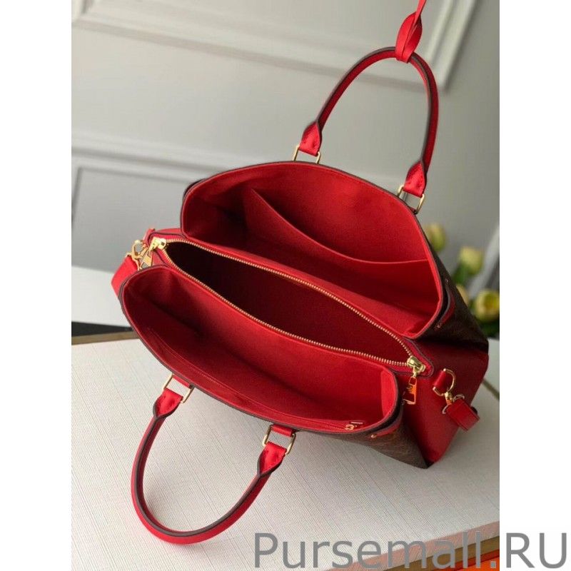Soufflot MM Monogram Canvas M44817 Red
