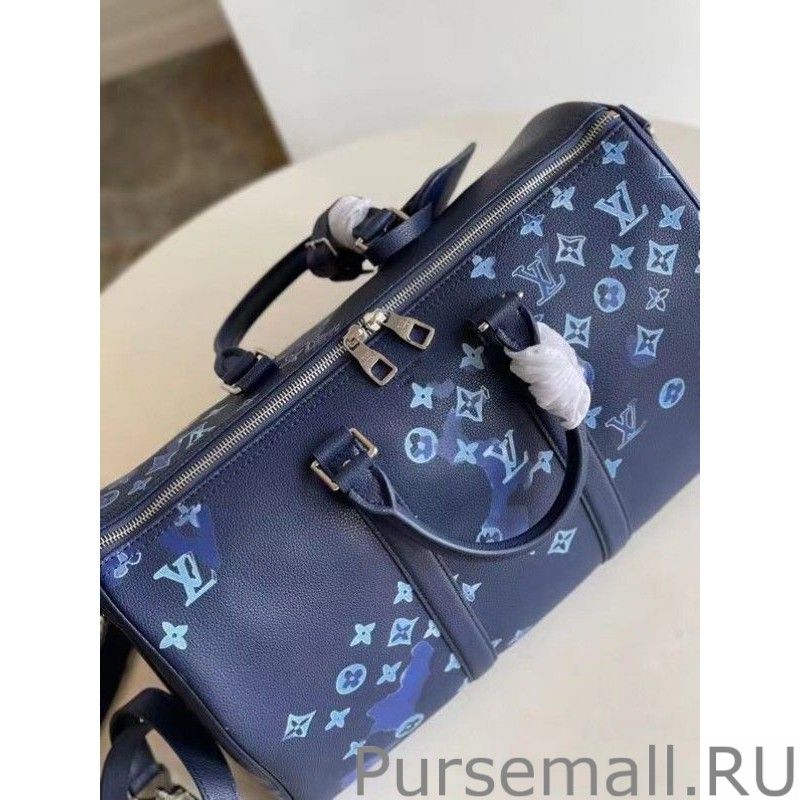 Keepall Bandouliere 40 Ink Watercolor M57845