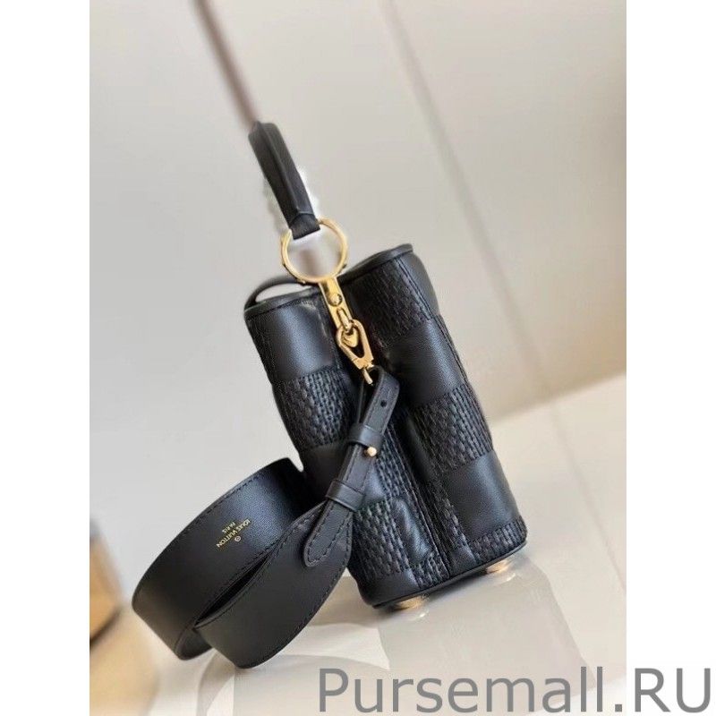 Capucines BB Bag In Black Damier Lambskin M59225