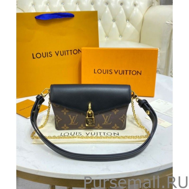 Padlock On Strap Handbags M80559 Black