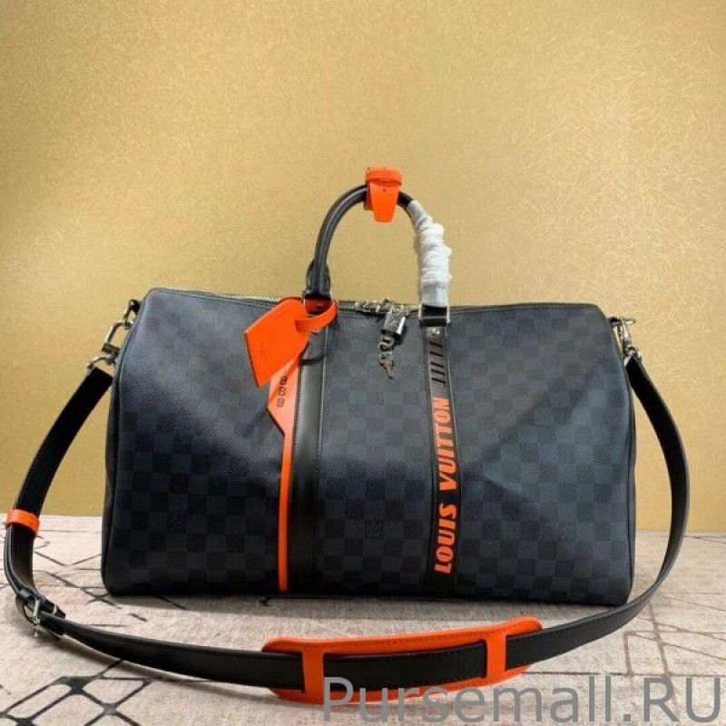 Keepall Bandouliere 45 Damier Cobalt Race N40166