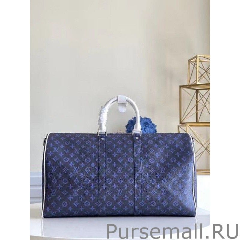 Keepall Bandouliere 55 Blue Monogram M45874