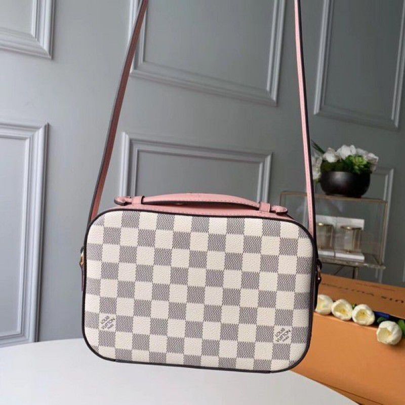 Saintonge Bag Damier Azur N40155