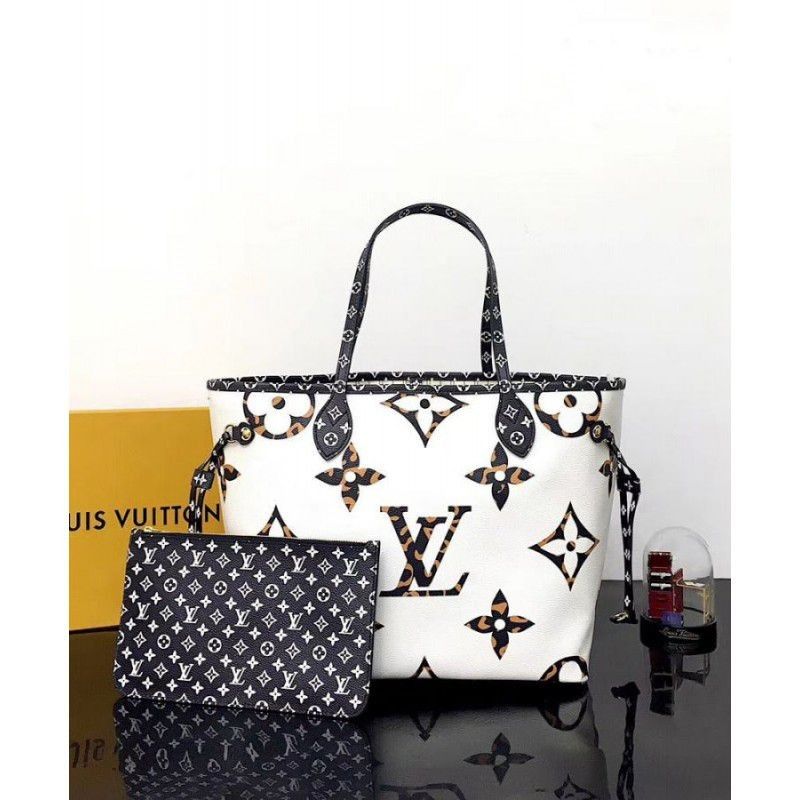 Neverfull MM Monogram Jungle Leopard Zebra m44716