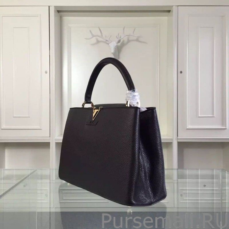 Noir Capucines MM M48864