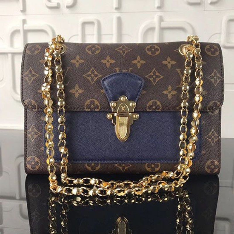 Victoire Monogram Canvas M44038 Navy Blue