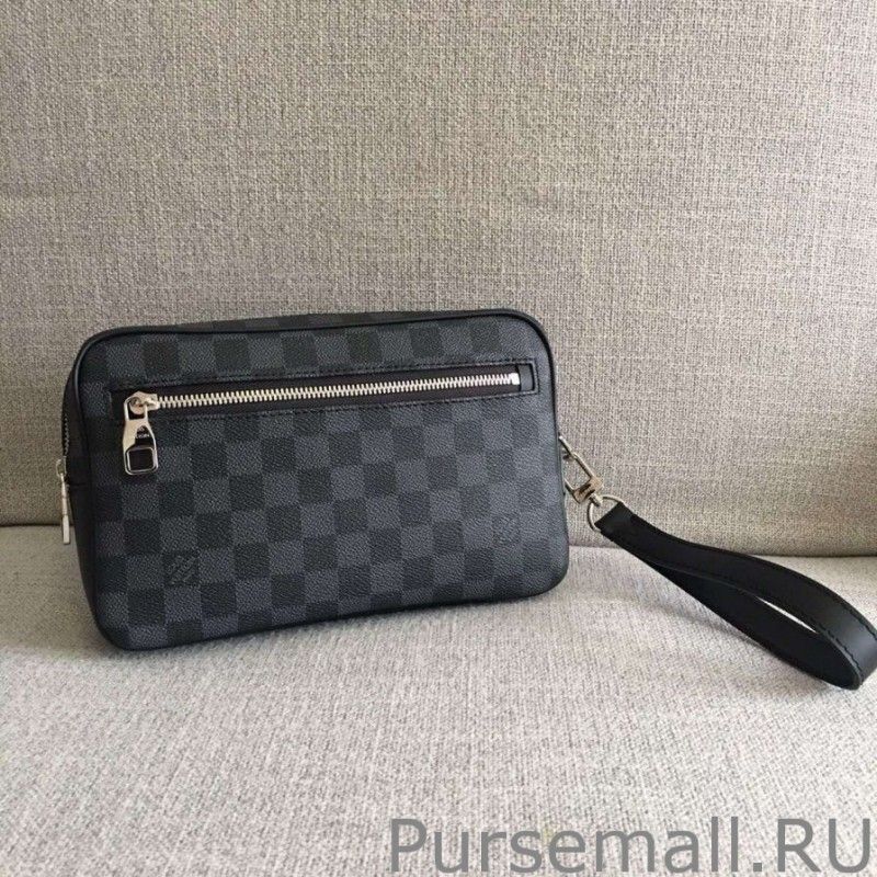 Kasai Clutch Damier Graphite N41664
