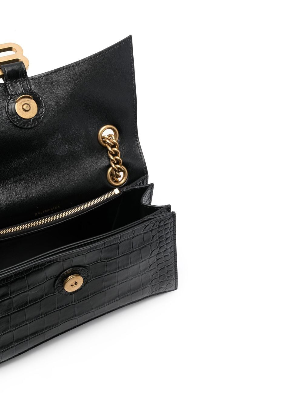 Ba*len*cia*ga crush small leather shoulder bag