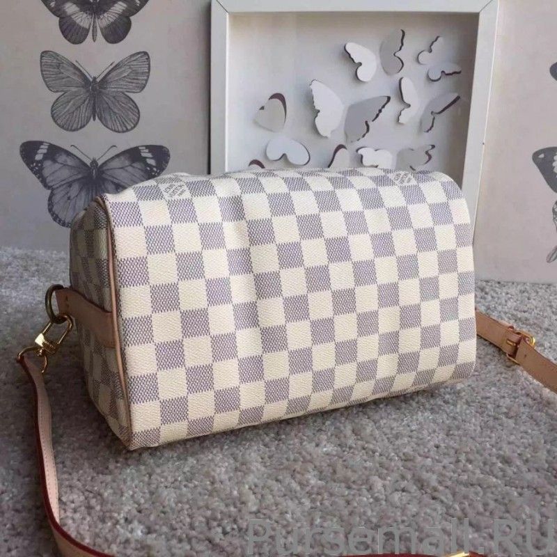 Speedy Bandoulière 25 Damier Azur N41374