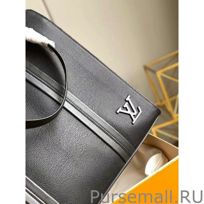 All Black Aerogram Tote Bag M57308