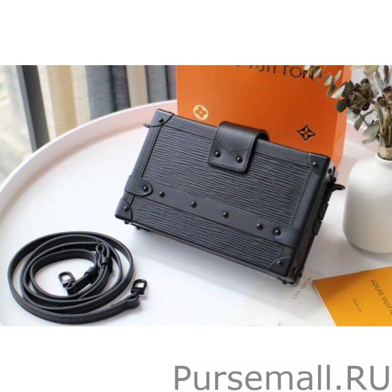 Petite Malle Bag All Black Epi Leather M55859