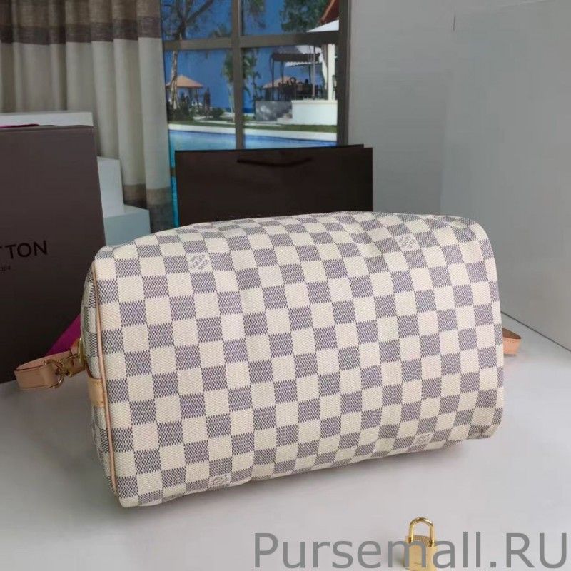Speedy Bandoulière 30 Damier Azur N41373