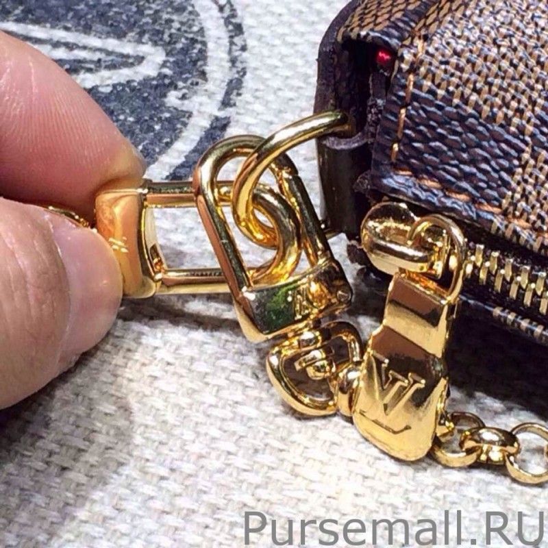 Eva Clutch Damier Ebene Canvas N55213