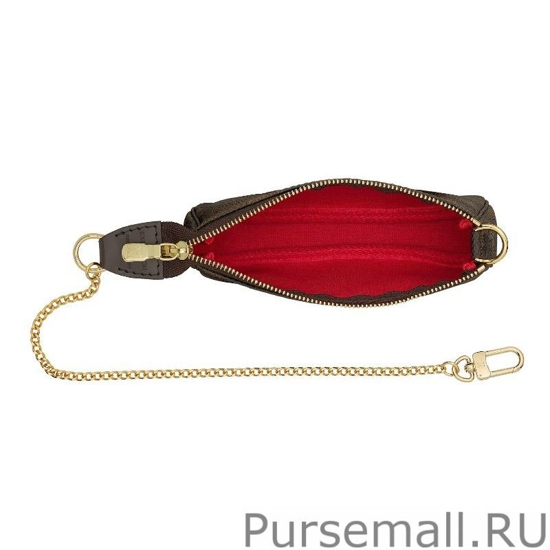 Mini Pochette Accessoires Damier Ebene N58009