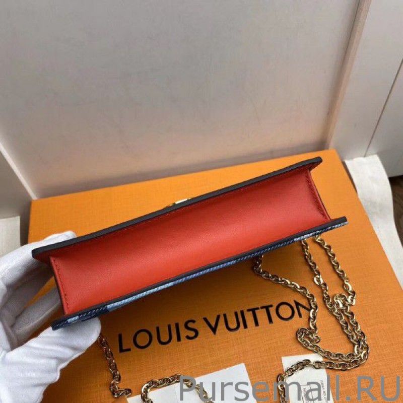 Flore Chain Wallet Monogram Denim M69036