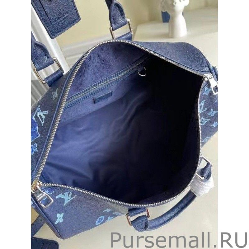 Keepall Bandouliere 40 Ink Watercolor M57845