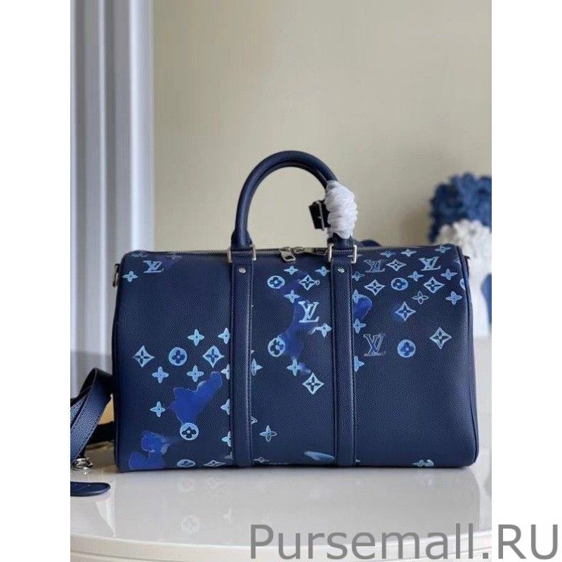 Keepall Bandouliere 40 Ink Watercolor M57845