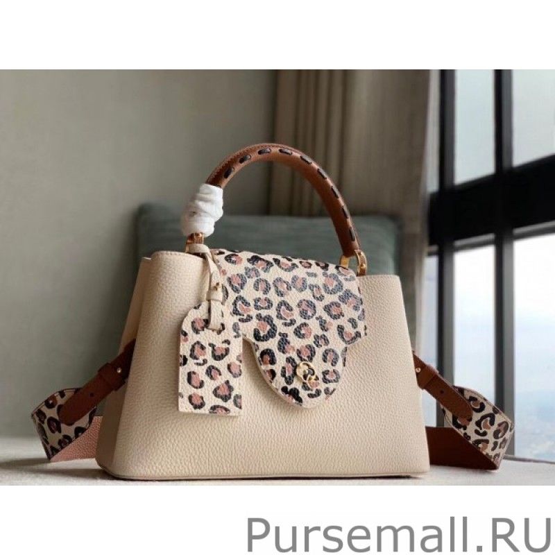 Capucines MM Bag with Leopard Print M58575