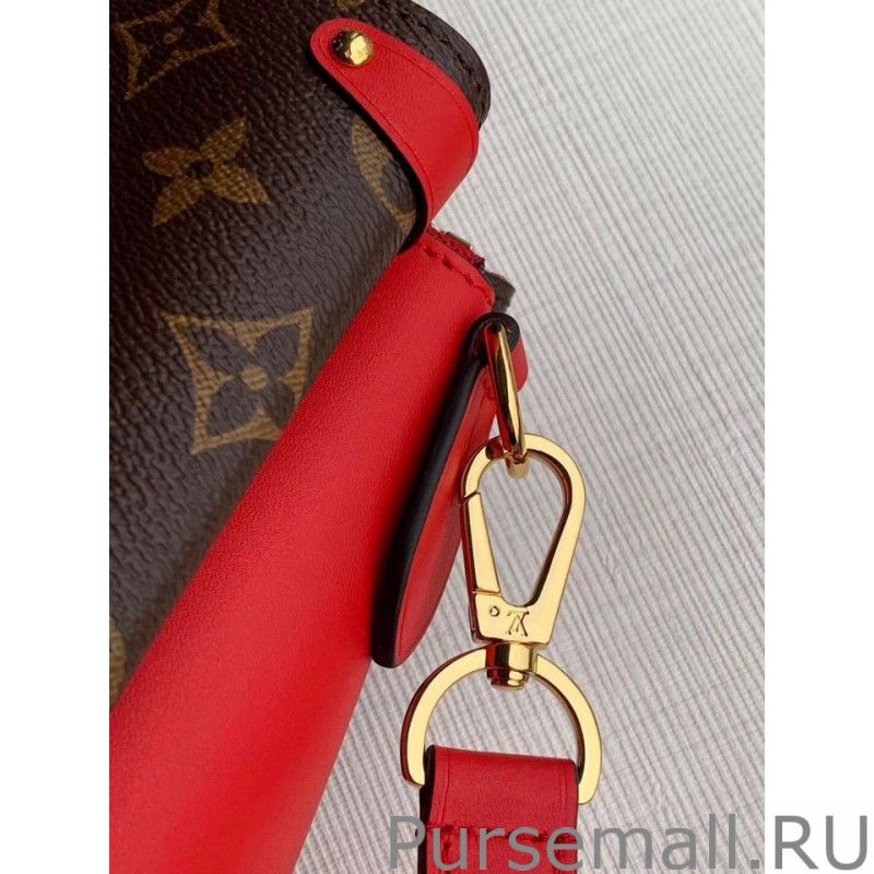 Soufflot MM Monogram Canvas M44817 Red