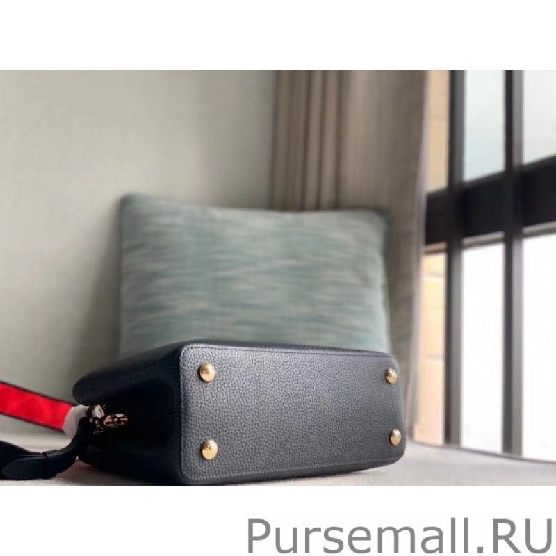 Capucines MM Bag In Black Leather M59020