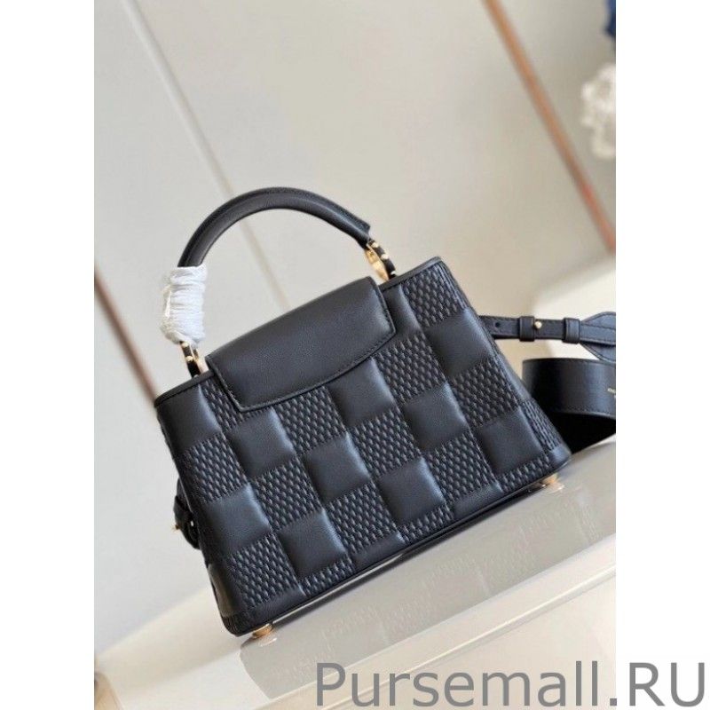Capucines BB Bag In Black Damier Lambskin M59225