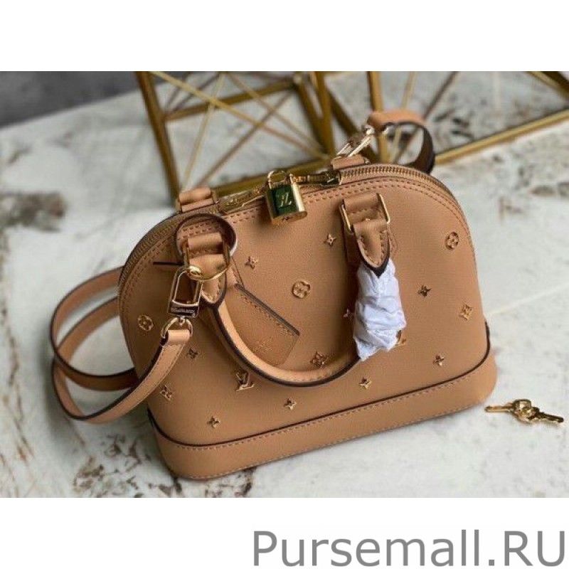 Alma BB Bag With Metallic Monogram Pattern M58638