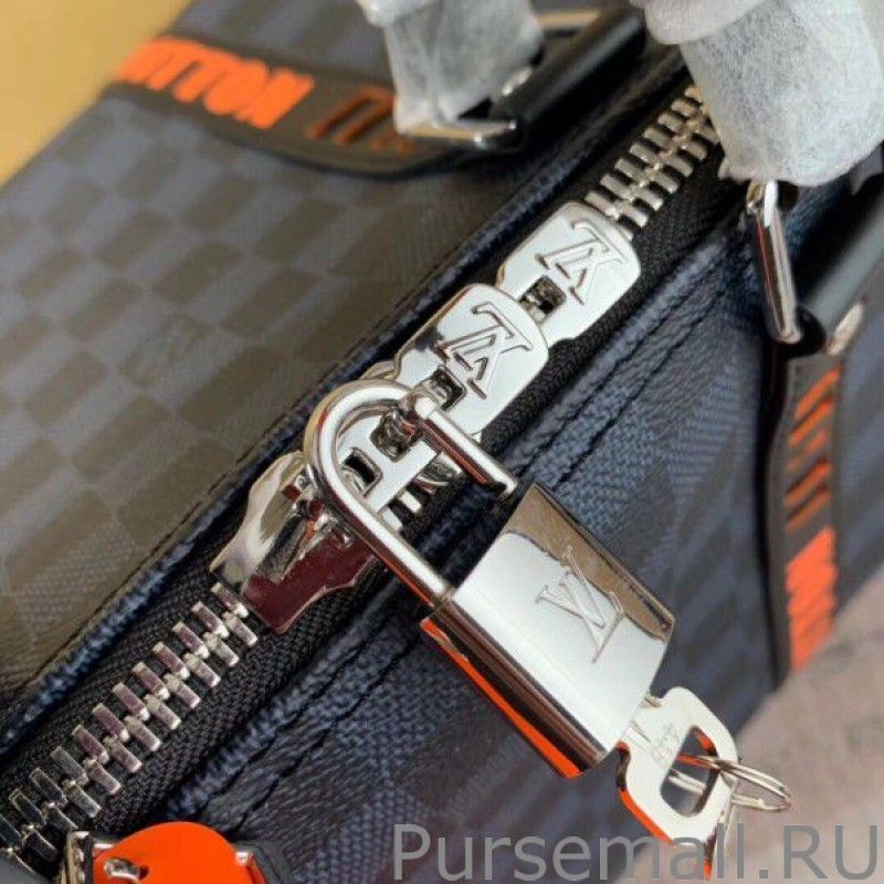 Keepall Bandouliere 45 Damier Cobalt Race N40166