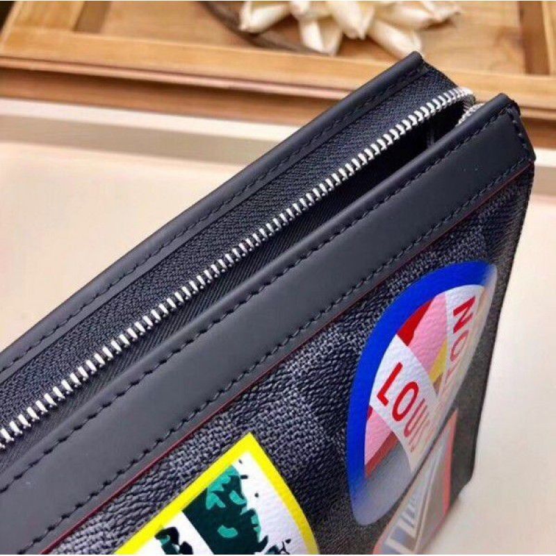 Pochette Voyage Damier Graphite N60134