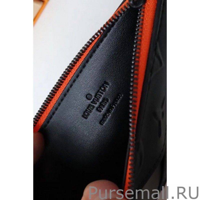 Coin Card Holder Monogram Leather M80827