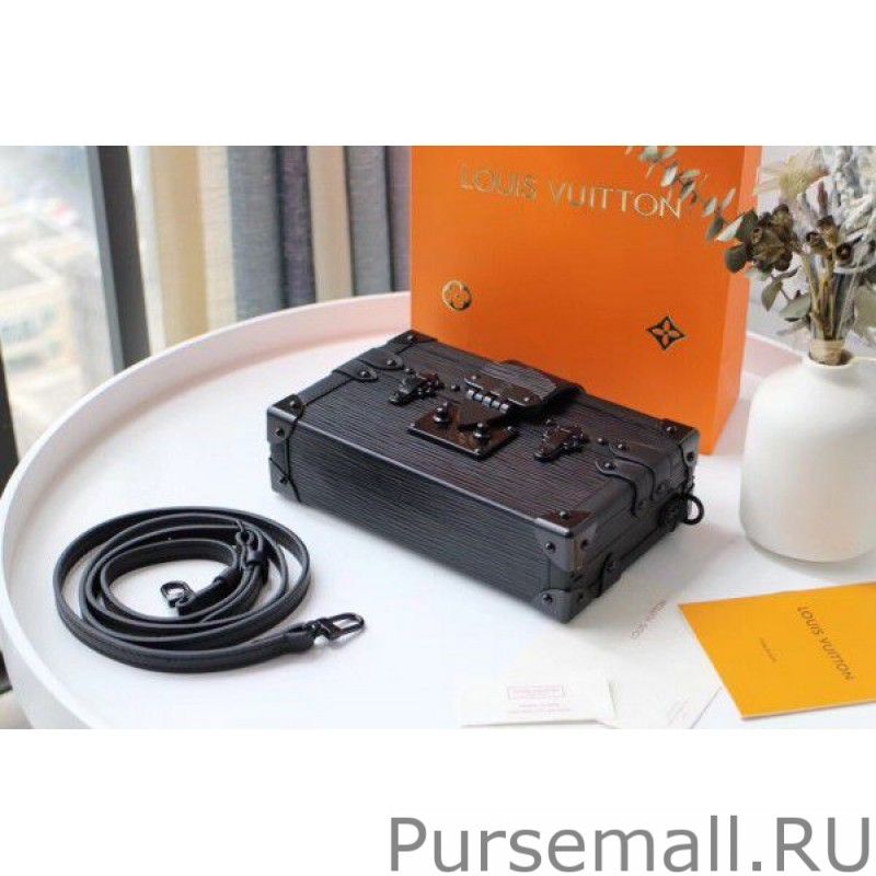 Petite Malle Bag All Black Epi Leather M55859