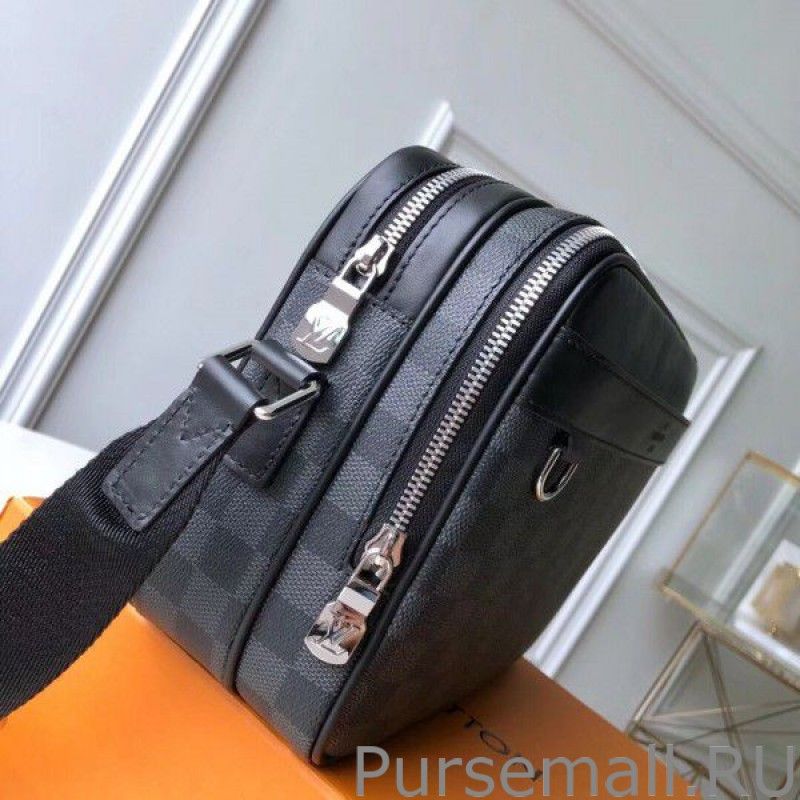 Trocadero Messenger NM PM Damier Graphite N40087
