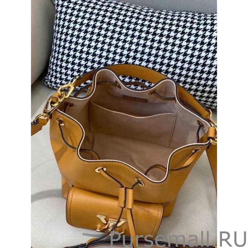 Brwon Lockme Bucket Bag M57689