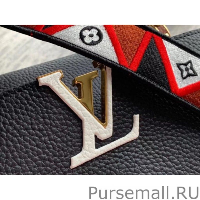 Capucines MM Bag In Black Leather M59020