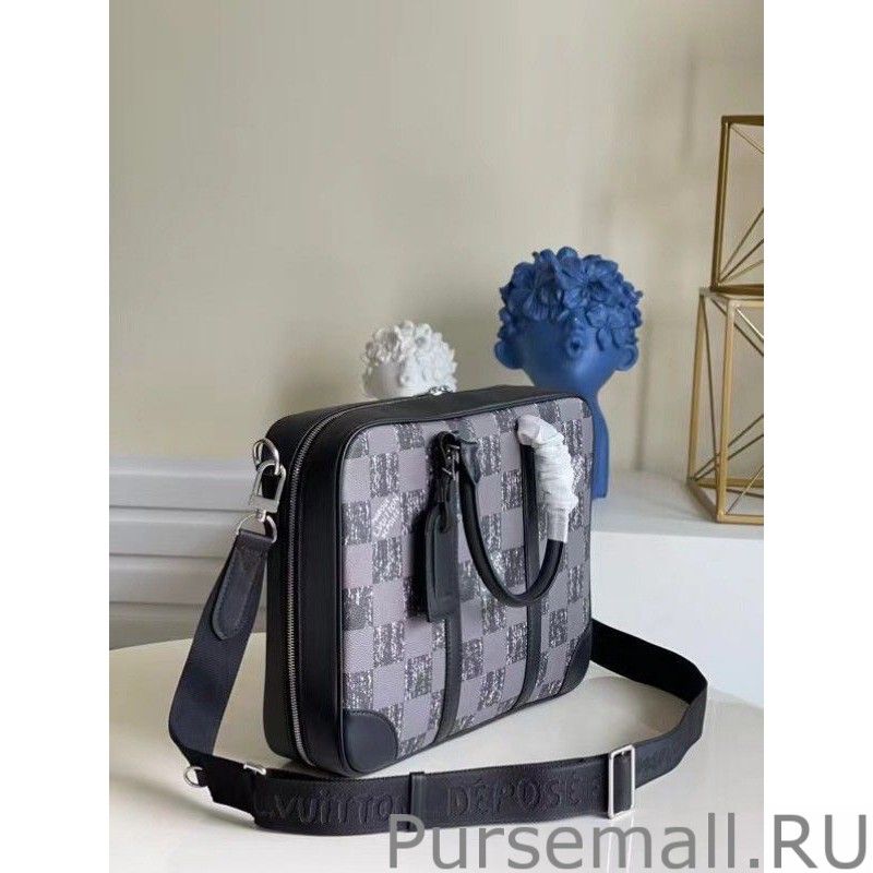 Studio Briefcase Damier Graphite Canvas N50072